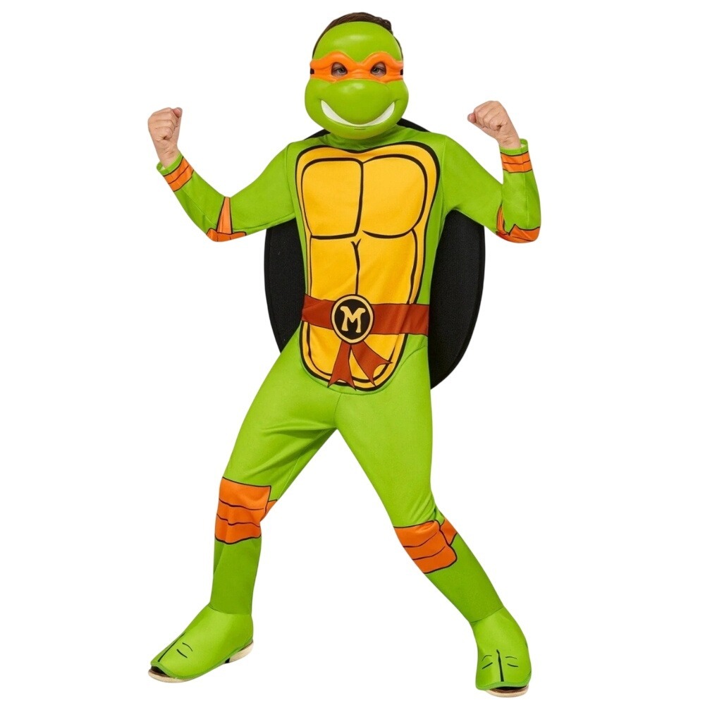 Nickelodeon TMNT Michelangelo Costume Kids Green‎ Michelangelo Ninja Turtle
